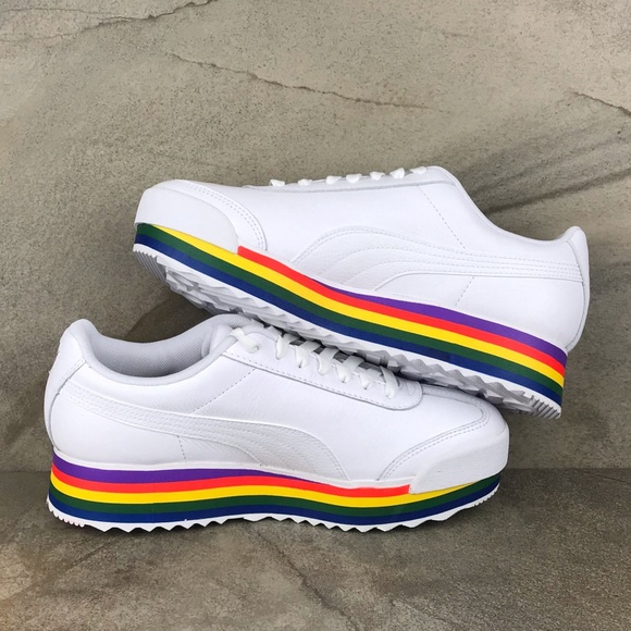 Puma Shoes Puma Roma Amor Rainbow Platform Sneakers Poshmark
